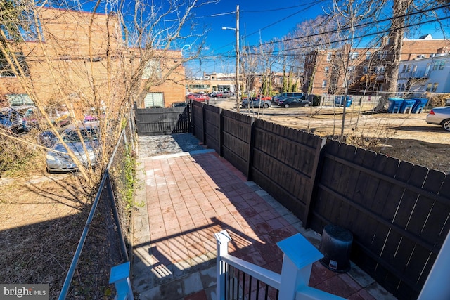 view of patio / terrace with fence