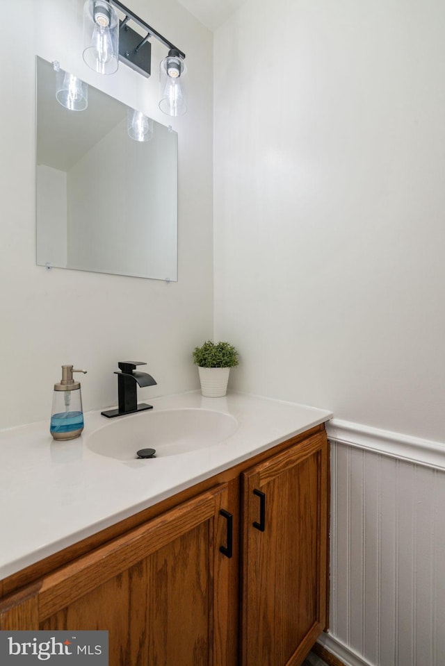 bathroom featuring vanity