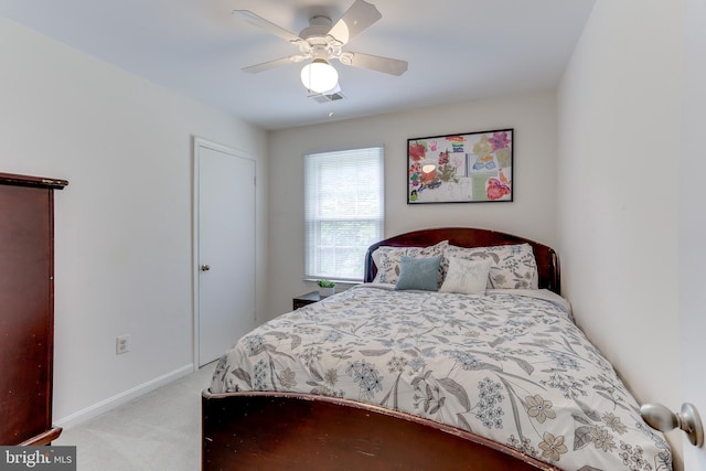 4011 Hummer Rd, Annandale, VA 22003 - bedroom featuring carpet, baseboards, and a ceiling fan