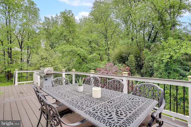 4011 Hummer Rd, Annandale, VA 22003 - deck featuring outdoor dining area and area for grilling