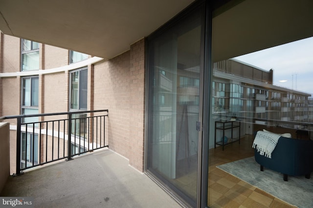 view of balcony