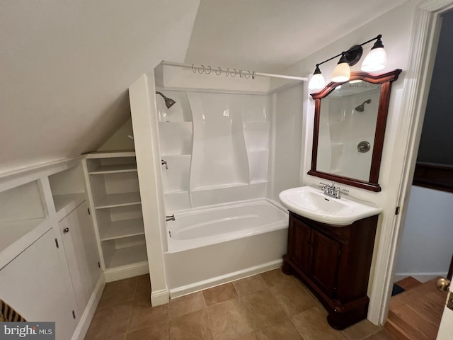 3903 8th St S, Arlington, VA 22204 - bathroom with shower / bath combination, vanity, and tile patterned flooring