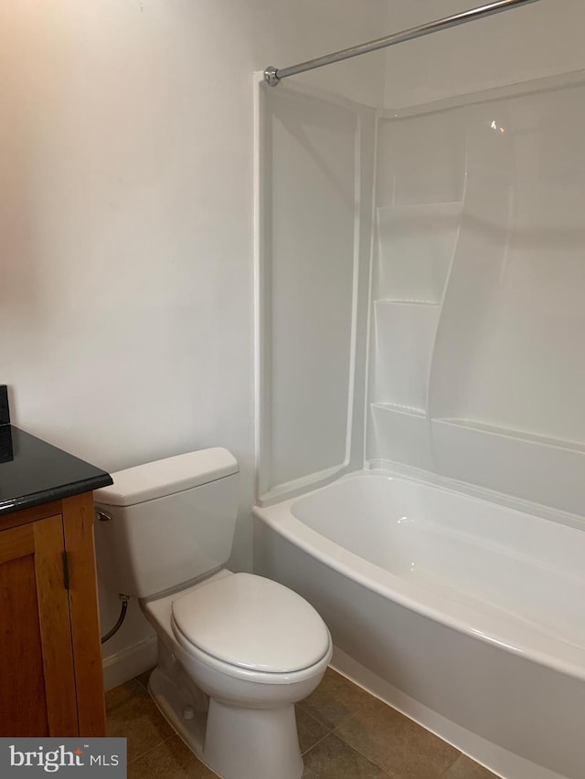 3903 8th St S, Arlington, VA 22204 - bathroom with toilet, tile patterned floors, shower / washtub combination, and vanity