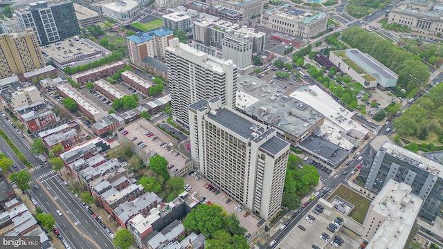 bird's eye view featuring a view of city
