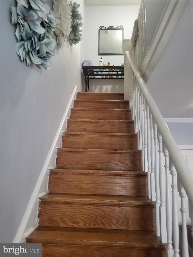view of stairs