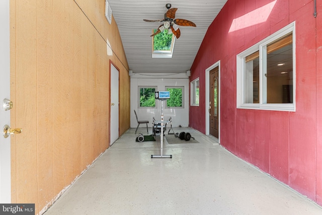 711 Clymer Ave, Sellersville, PA 18960 - unfurnished sunroom featuring vaulted ceiling