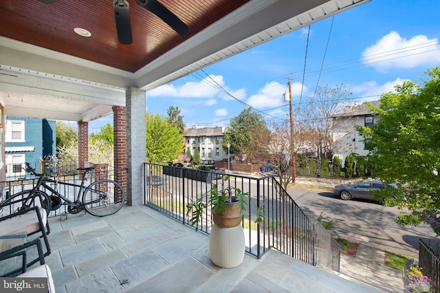 728 Farragut St NW, Washington, DC 20011 - balcony with a ceiling fan
