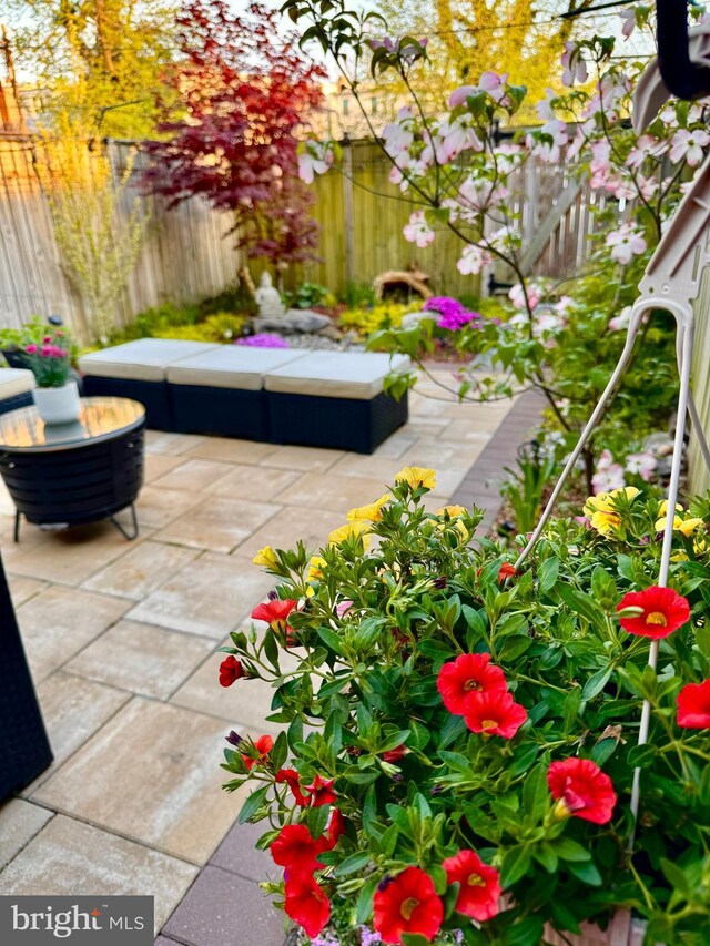 728 Farragut St NW, Washington, DC 20011 - view of patio with a fenced backyard