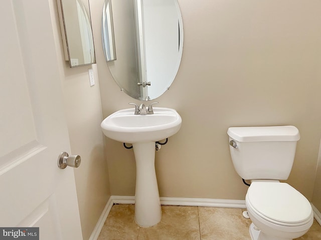 190 Wynnefield Rd, Bear, DE 19701 - bathroom with tile patterned flooring, baseboards, and toilet