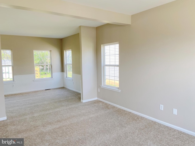 190 Wynnefield Rd, Bear, DE 19701 - spare room featuring visible vents, carpet, and a wealth of natural light