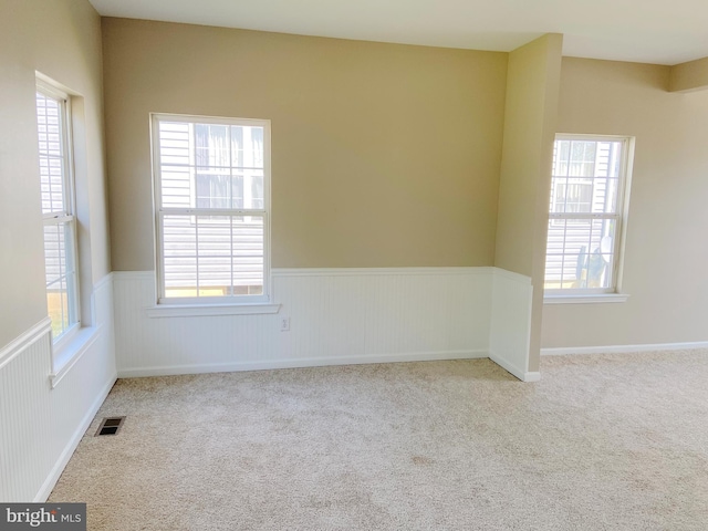 190 Wynnefield Rd, Bear, DE 19701 - carpeted spare room featuring a wainscoted wall and visible vents