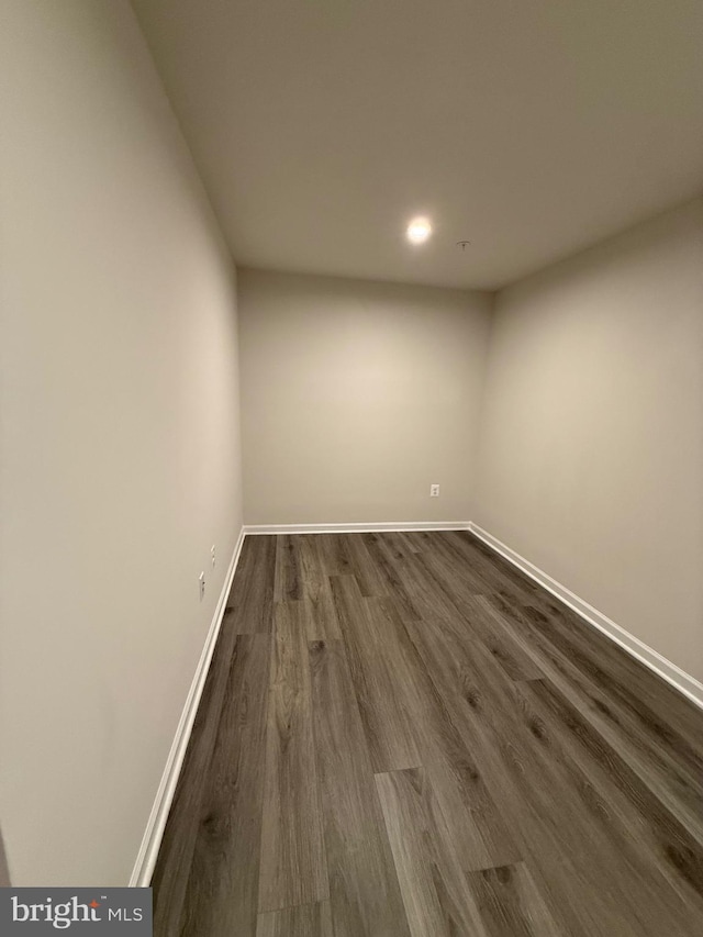 506 Red Bill Ln, Cambridge, MD 21613 - spare room with baseboards, recessed lighting, and dark wood-style flooring