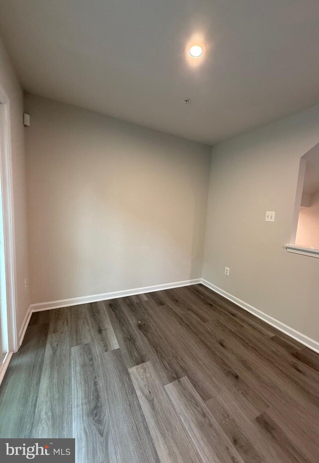 506 Red Bill Ln, Cambridge, MD 21613 - spare room with baseboards, recessed lighting, and dark wood-type flooring