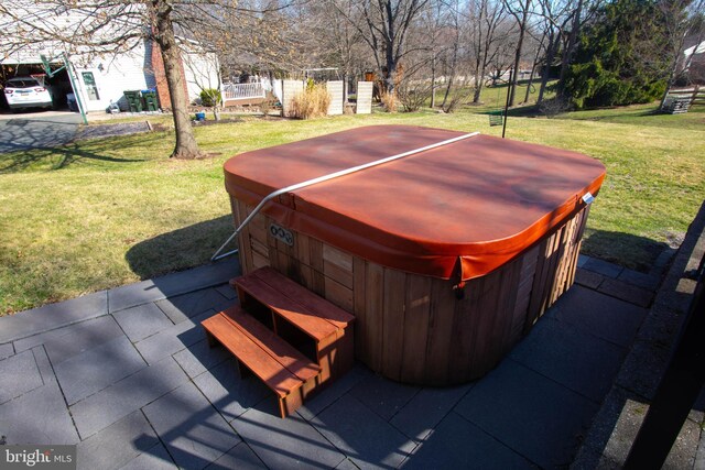20 Eagle Ct, Gilbertsville, PA 19525 - view of yard with a hot tub