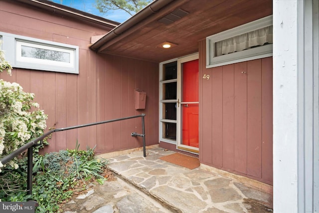 view of exterior entry