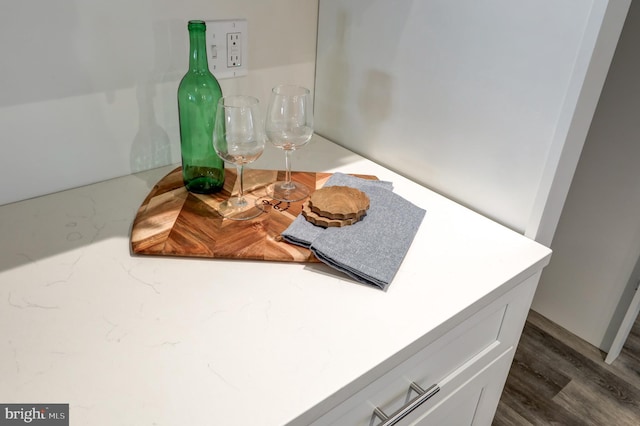 interior details with wood finished floors