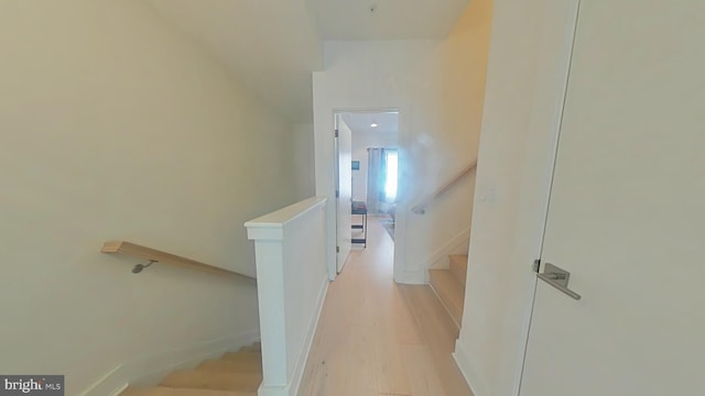 702 N Front St Unit 2, Philadelphia, PA 19123 - staircase featuring baseboards and wood finished floors