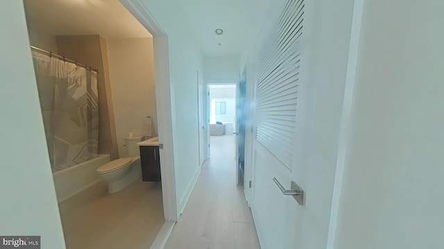 702 N Front St Unit 2, Philadelphia, PA 19123 - hallway with light wood-style flooring