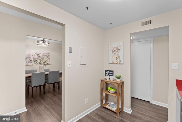 803 N Howard St Unit 435, Alexandria, VA 22304 - hallway with wood finished floors and baseboards