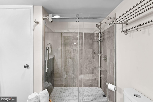803 N Howard St Unit 435, Alexandria, VA 22304 - bathroom featuring toilet and a stall shower