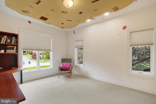 2800 Deer Leap Ln, York, PA 17403 - living area featuring carpet flooring, healthy amount of natural light, recessed lighting, and baseboards