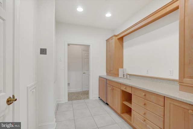 2800 Deer Leap Ln, York, PA 17403 - bathroom featuring tile patterned floors, vanity, recessed lighting, and baseboards