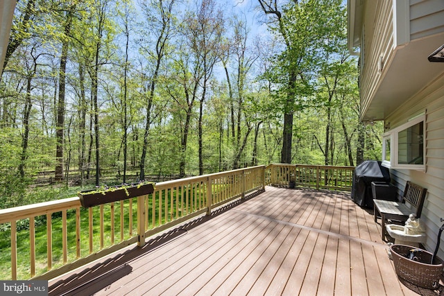 7185 Rivers Edge Rd, Columbia, MD 21044 - wooden terrace featuring a grill