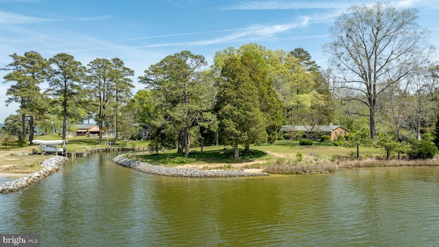 view of water feature