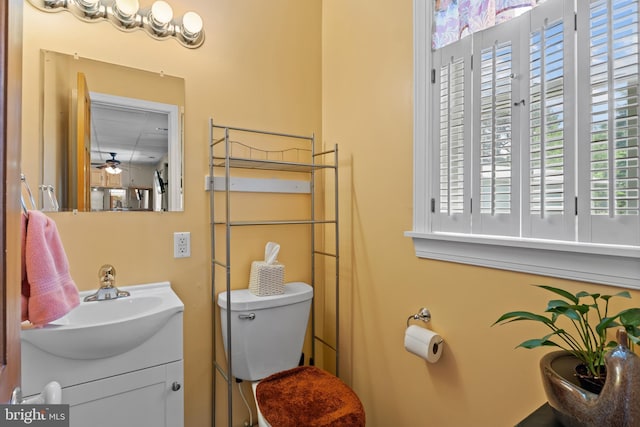 30602 Sandy Landing Rd, Dagsboro, DE 19939 - bathroom with vanity, a wealth of natural light, and toilet