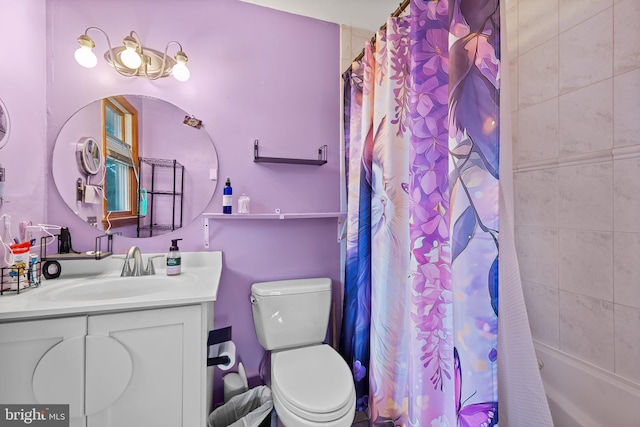 30602 Sandy Landing Rd, Dagsboro, DE 19939 - bathroom with toilet, shower / tub combo, and vanity