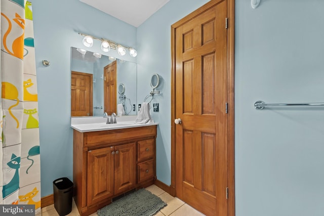30602 Sandy Landing Rd, Dagsboro, DE 19939 - bathroom featuring vanity and tile patterned floors