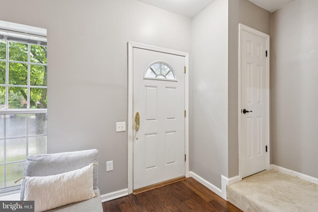 3723 Hampton Ct, Alexandria, VA 22306 - entryway with baseboards and wood finished floors
