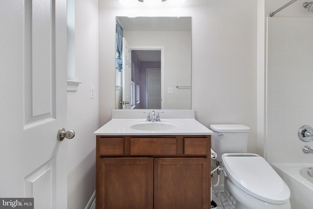 15916 Aerial View Rd, Woodbridge, VA 22193 - full bath with bathtub / shower combination, vanity, and toilet