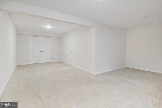 15916 Aerial View Rd, Woodbridge, VA 22193 - unfurnished room featuring light colored carpet, baseboards, and recessed lighting
