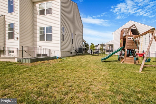 15916 Aerial View Rd, Woodbridge, VA 22193 - view of yard featuring a playground and cooling unit
