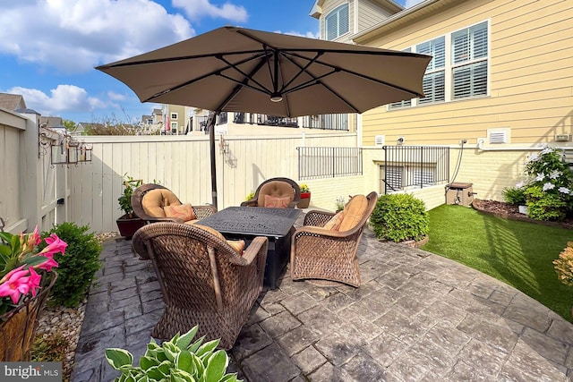 44251 Silverpalm Grove Ter, Leesburg, VA 20176 - view of patio with a fenced backyard