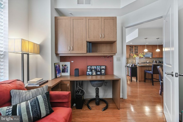 12500 Park Potomac Ave Unit 905South, Potomac, MD 20854 - home office with light wood-style floors and recessed lighting