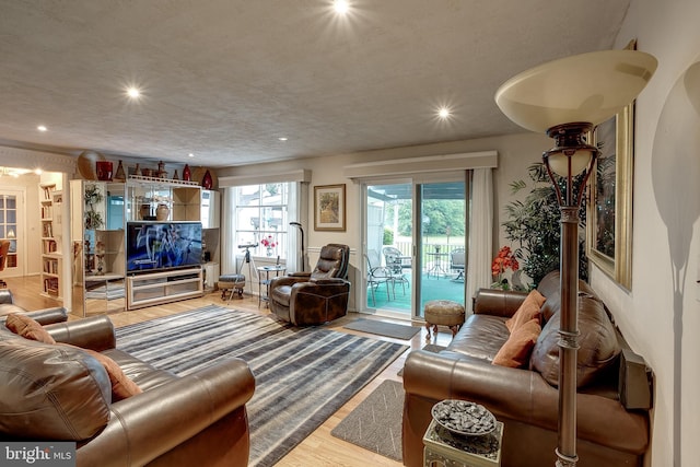 2066 Old York Rd, Burlington, NJ 08016 - living room with wood finished floors, recessed lighting, and healthy amount of natural light