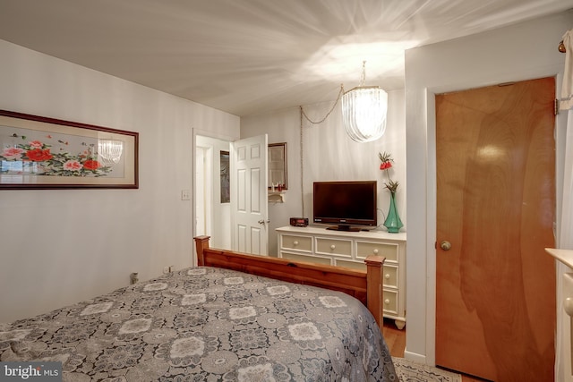 2066 Old York Rd, Burlington, NJ 08016 - bedroom featuring a chandelier
