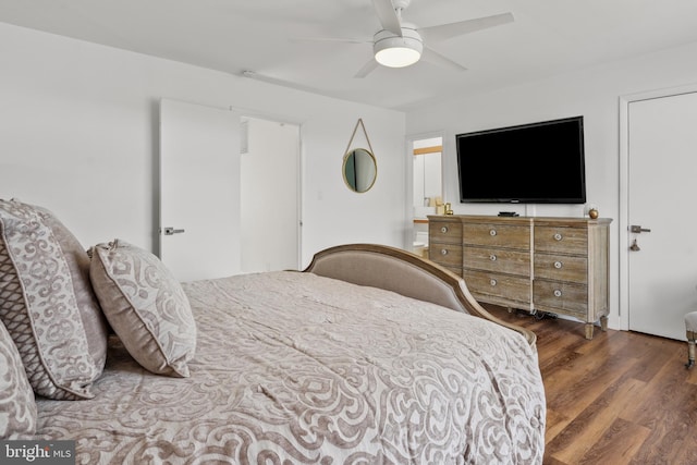 10323 Wilde Lake Ter, Columbia, MD 21044 - bedroom featuring wood finished floors and a ceiling fan