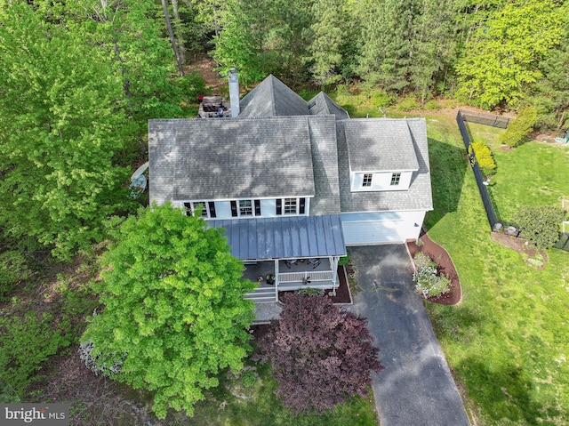 birds eye view of property