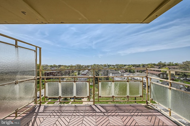 view of balcony