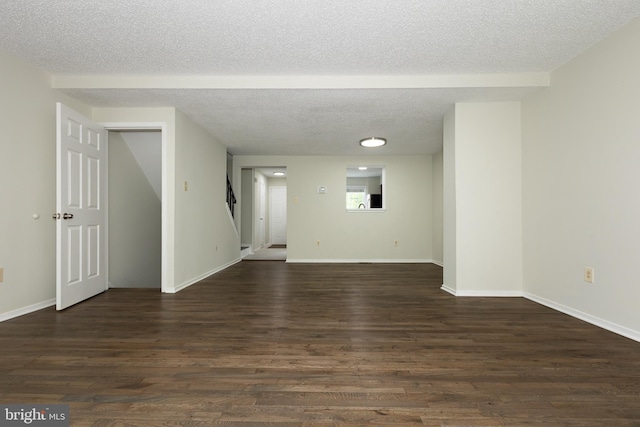 19320 Liberty Heights Ln, Germantown, MD 20874 - unfurnished room featuring a textured ceiling and dark wood-style flooring