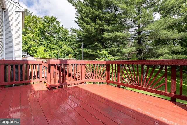 19320 Liberty Heights Ln, Germantown, MD 20874 - deck featuring view of scattered trees