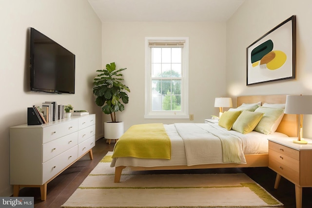 19320 Liberty Heights Ln, Germantown, MD 20874 - bedroom with dark wood-style flooring