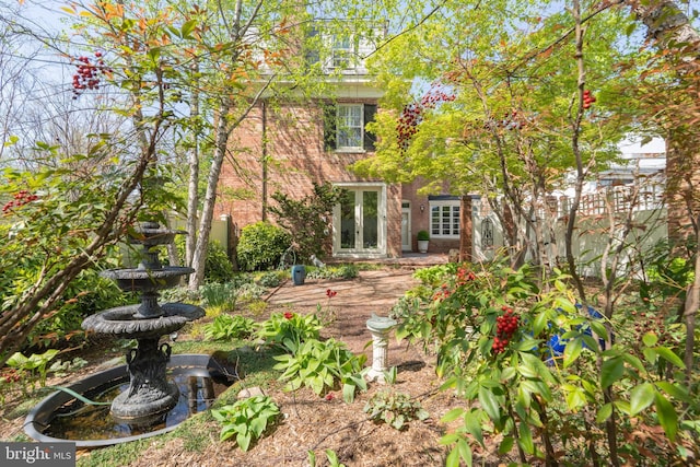 700 6th St SE, Washington, DC 20003 - back of house with brick siding and french doors