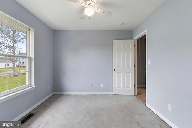 21 Thorn St, Magnolia, DE 19962 - carpeted spare room featuring visible vents, ceiling fan, and baseboards