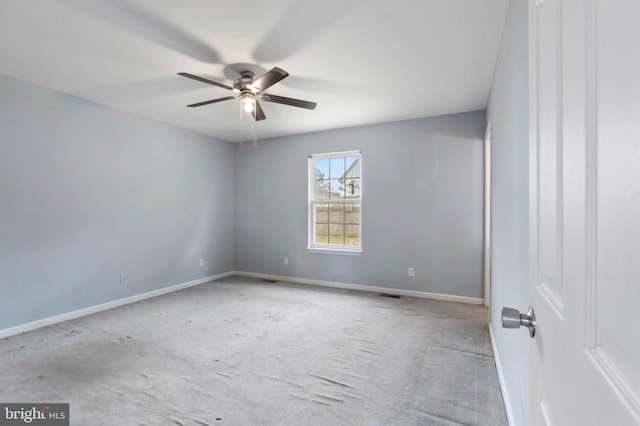 21 Thorn St, Magnolia, DE 19962 - unfurnished room with baseboards, a ceiling fan, and carpet