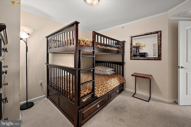 4201 Coastal Hwy Unit 116, Ocean City, MD 21842 - bedroom featuring carpet, crown molding, and baseboards