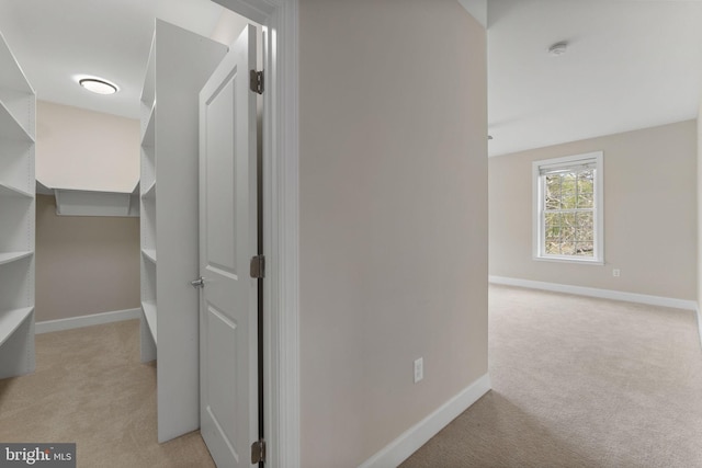 12304 Popes Head Rd, Fairfax, VA 22030 - corridor featuring baseboards and light colored carpet